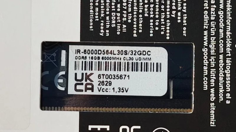 ОЗП оперативка Goodram IRDM DDR5 32GB CL30 6000 нерозпакована — фото 4