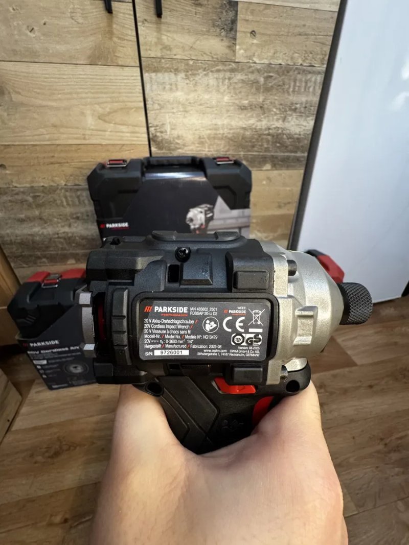 Parkside PDSSAP 20-Li D3 импакт/імпакт/гайковерт/шуруповерт Німетчина — фото 5