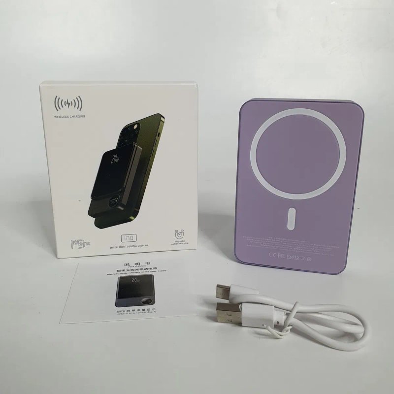 Павербанк безпровідний MagSafe Q9 10000 мАч Powerbank швидка зарядка — фото 3
