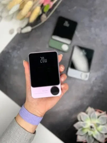 Павербанк безпровідний MagSafe Q9 10000 мАч Powerbank швидка зарядка — фото 4