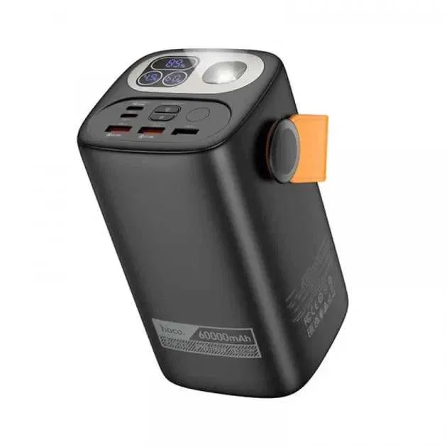 Павербанк для ноутбука Hoco DB160 60000 mAh 100W 3USB/2Type-C Портативний акумулятор Power Bank зі швидкою зарядкою PD100W+QC22.5W та ліхтариком — фото 7