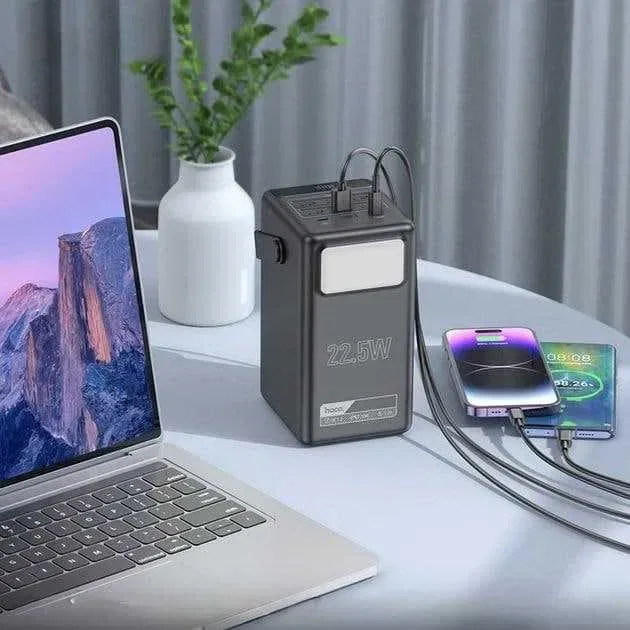 Павербанк Hoco DB03 100000 mAh 22.5W Швидка зарядка 22.5W, ліхтар — фото 7
