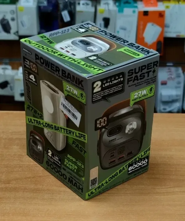 Павербанк Remax 60000mAh(27w) Швидка зарядка.Оригінал — фото 4