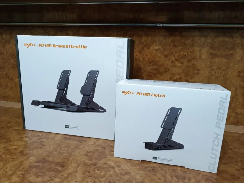 Педали игровые PXN PD HM + Clutch для ралли,гонок simracing — фото 2