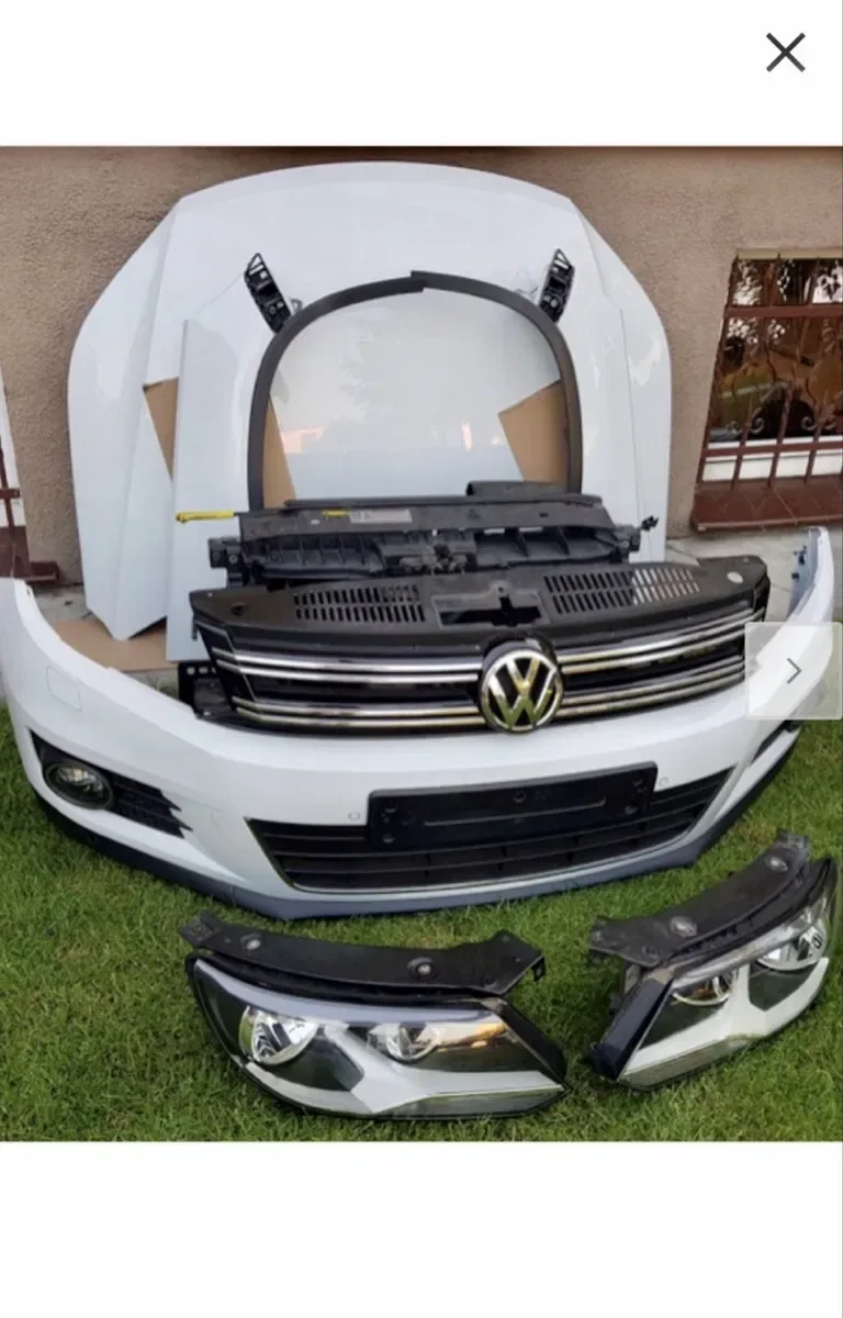 Передок морда VW Tiguan 1 капот бампер крило фара Розборка Tiguan 1 — фото 2