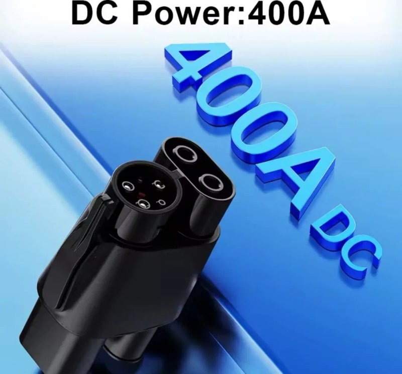Перехідник 2-в-1 CCS2 - CCS1 + Type 2 | Адаптер AC/DC 400A 250кВт | Швидка та повільна зарядка | Для електромобілів США — фото 3
