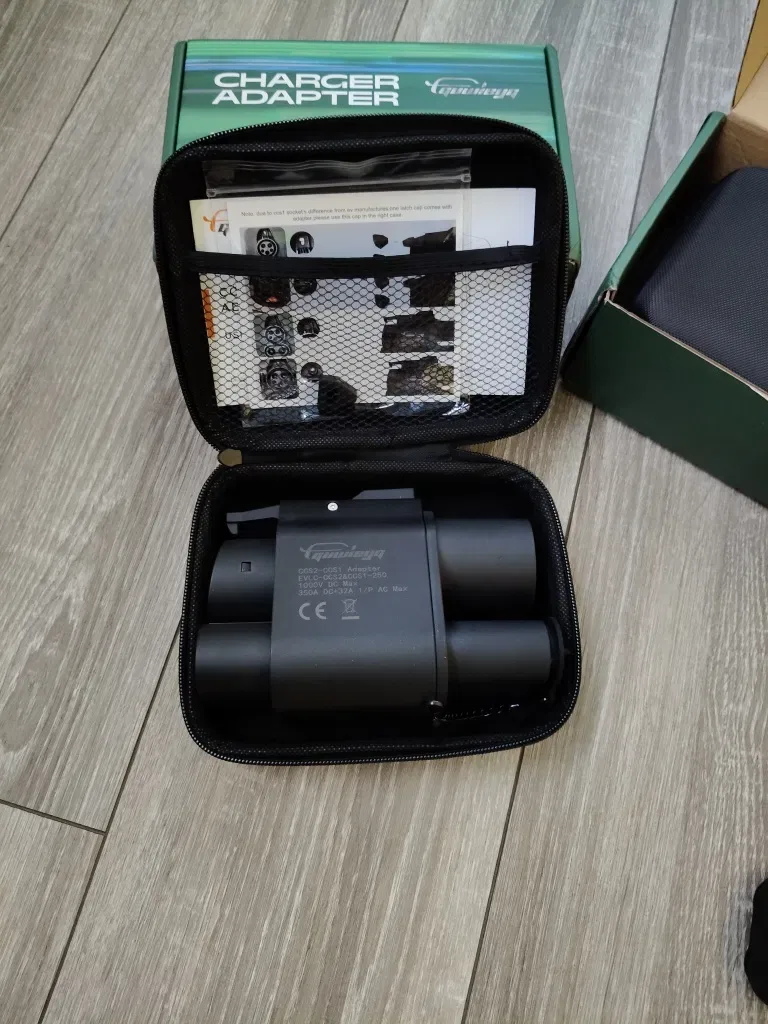 Перехідник адаптер швидкої зарядки Guwieyg CCS2 - CCS1 | 500A 500кВт, DC Fast Charge,Type 2 корпус PA66, для EV зі США — фото 4