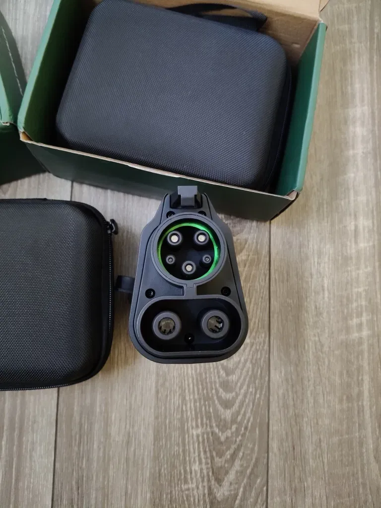 Перехідник адаптер швидкої зарядки Guwieyg CCS2 - CCS1 | 500A 500кВт, DC Fast Charge,Type 2 корпус PA66, для EV зі США — фото 5