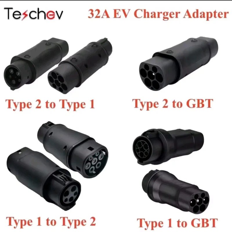 Перехідник адаптер tesla type1 type 2 CCS2 GBT NACS CCS1 зарядка тесла тайп 1 тайп 2 Тесла накс ккс2 guwieyg ГБТ переходник 500А 500квт — фото 8