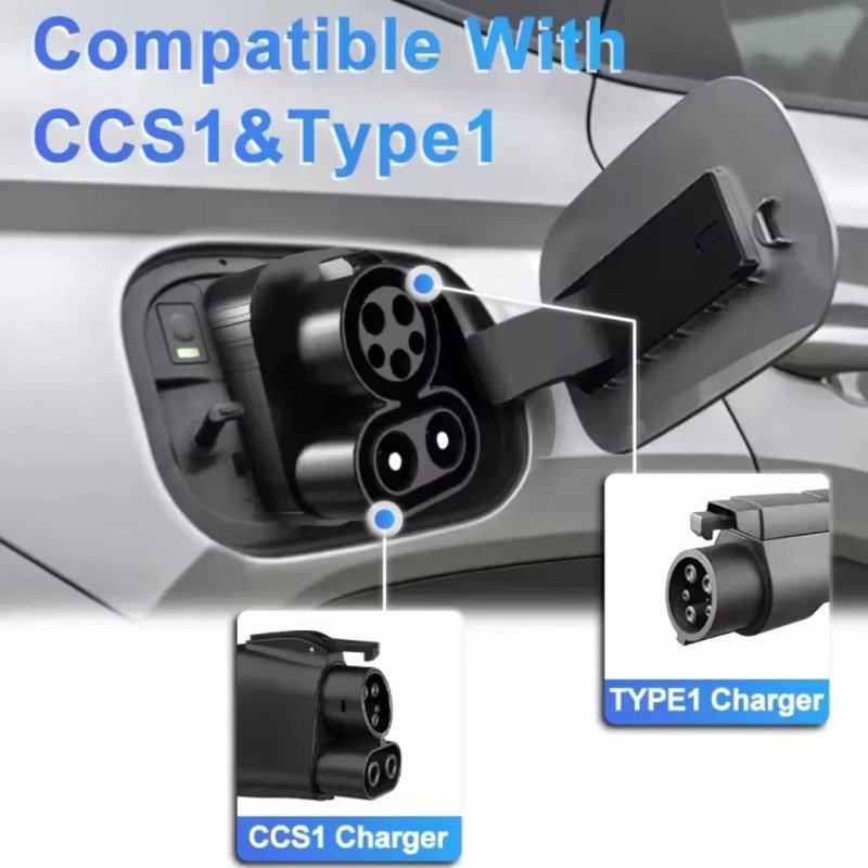 Перехідник CCS1 - Tesla DC Fast Charge 250kW 400A Адаптер швидкої зарядки для Tesla Model 3 Y S X USA — фото 2