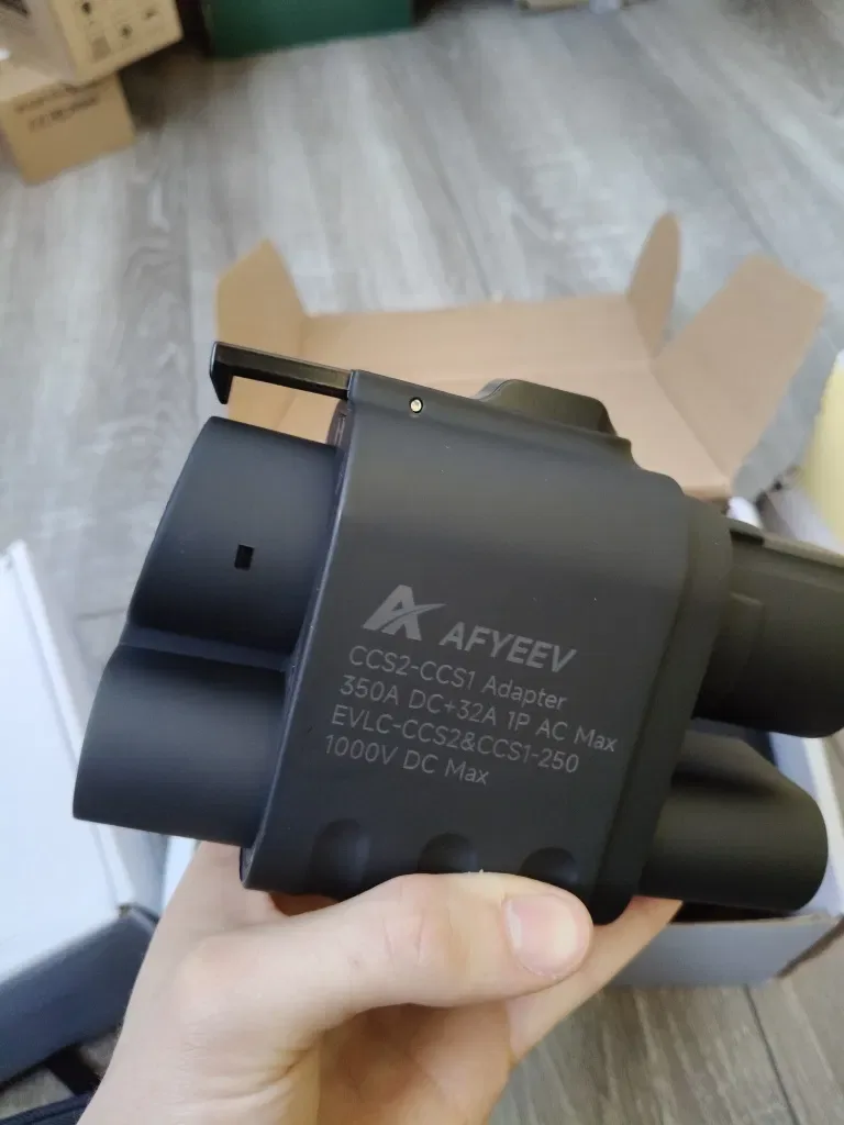 Перехідник CCS2 - CCS1 AFYEEV 350A 1000V | AC+DC адаптер 350кВт | Для авто зі США | DC Fast Charge | Сумісний із більшістю EV — фото 5