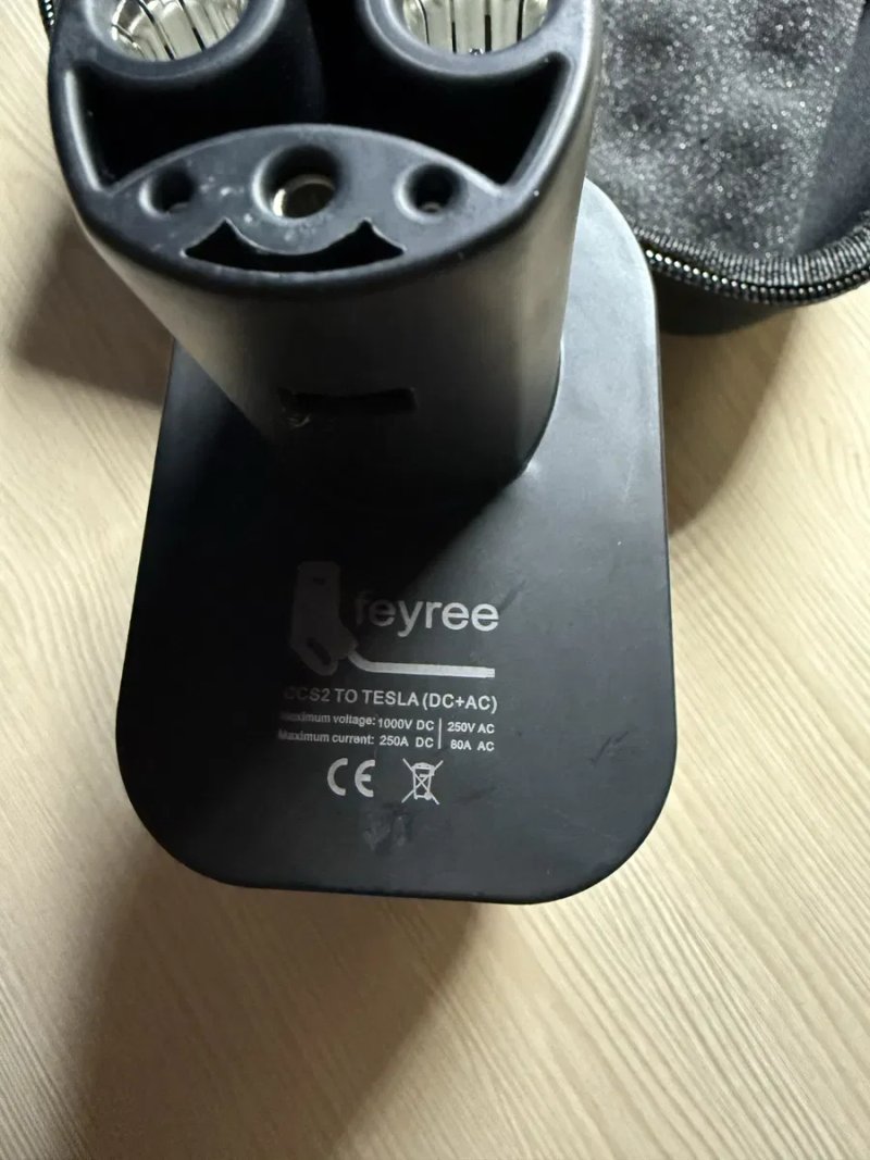 Перехідник CCS2 на Tesla FEYREE NACS AC/DC 250 кВт Type 2 для Tesla Model 3 Y S X адаптер швидкої зарядки CCS Combo 2 — фото 3