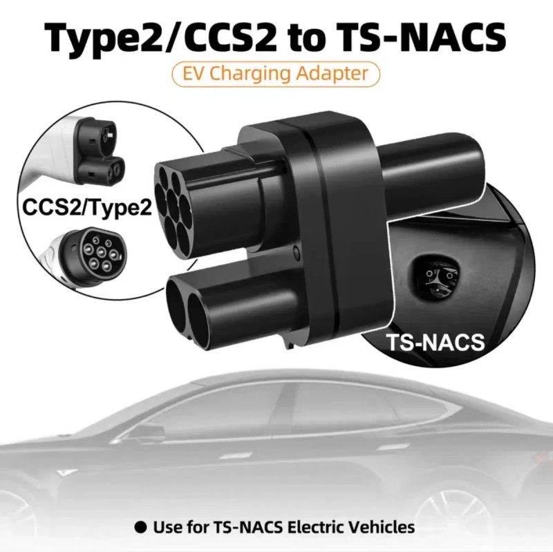 Перехідник CCS2 на Tesla FEYREE NACS AC/DC 250 кВт Type 2 для Tesla Model 3 Y S X адаптер швидкої зарядки CCS Combo 2 — фото 7
