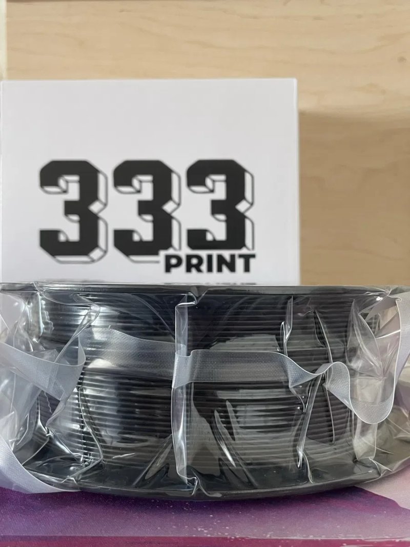 PETG 333print чорний пластик для 3D принтеру 1кг філамент — фото 2