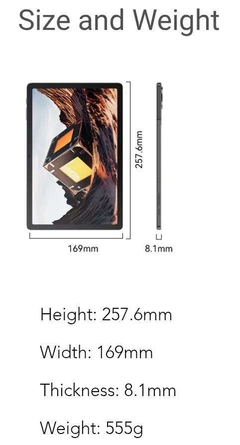 Планшет Cubot /8200 mAh/4G LTE/GPS/OTG/6GB/128GB/ — фото 6