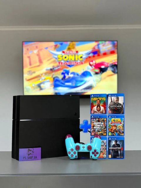 PlayStation 4 Fat Hen консоль з іграми пс4 фат магазин з гарантією Sony ps