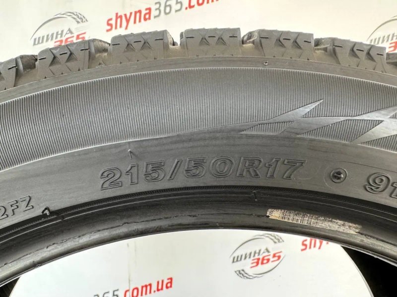 Поштучно продаємо шини бу 215/50 R17 Bridgestone Blizzak VRX2 арктичні 8 мм комплект на складі — фото 6