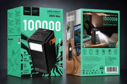 Повербанк Hoco DB03 Max 100 000 mAh 65W | для ноутбука/телефону