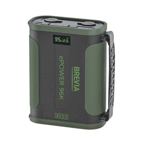 Повербанк (Power Bank) Brevia ePower 96000mAh 307.2Wh LiFePo4 Black/Green (44196MG)