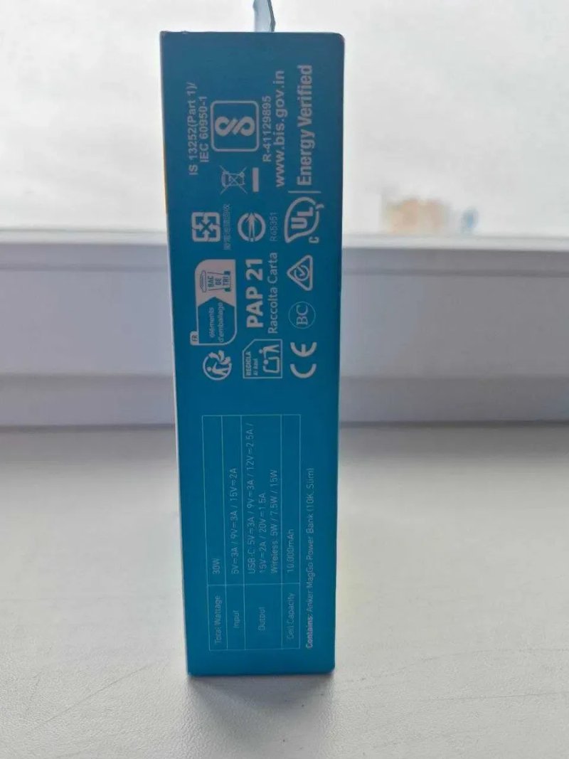 Power Bank Anker MagGo 10000mAh 15W Qi2 Ultra-Slim (A1664) — Новий! — фото 4