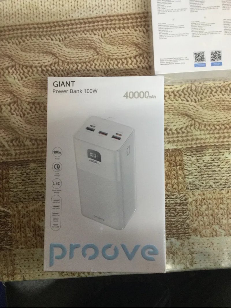 Power Bank PROOVE Giant 40000mAh  100w — фото 2