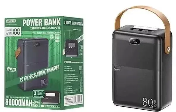 Power Bank Remax RPP-118 80000mAh  27W+22,5W — фото 3