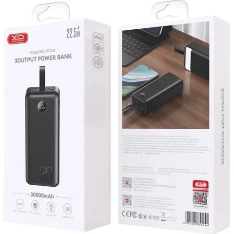PowerBank PR240 USB-C 20W/USB-A 22.5W Fully 30 000 mAh