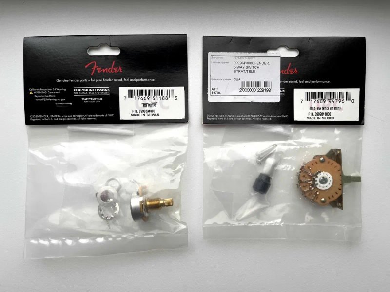 3-позиційний перемикач Fender 3-Way Switch Strat/Tele | Новий, в наявності — фото 4
