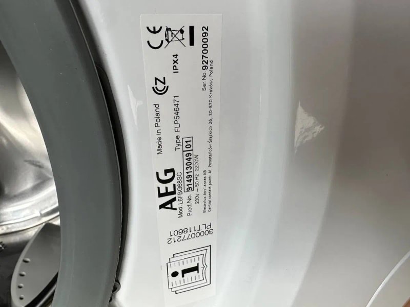 Пральна  машина AEG L6FBG68SC 8 кг інвертор А+++ — фото 6