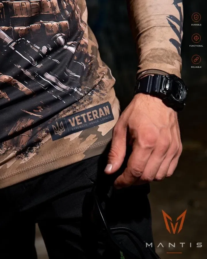 Преміальний матеріал відмінний пошив тактичний рашгард MANTIS® Veteran LS — Coyote кілька кольорів маємо у наявності — фото 7