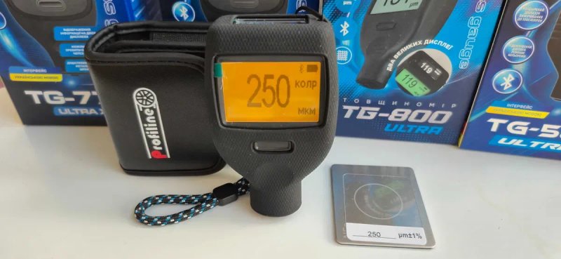 Преміум ! Товщиномір Profiline TG 800 Ultra, 2 великих дисплея — фото 2