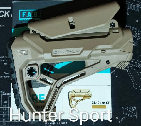 Приклад Fab Defense GL Core CP Tan зі Щокою, Без труби для АК, AR15 оригінал