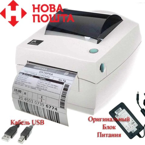 Принтер етикеток Zebra GC420d для Нової Пошти (Нова Термоголовка)
