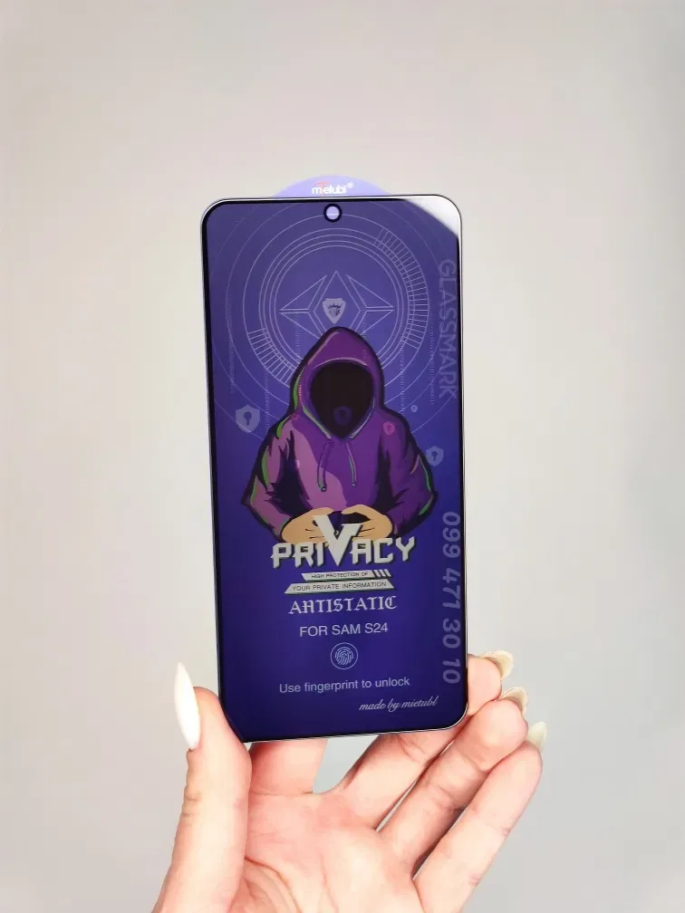 Приватное защитное стекло Samsung S24 Ultra S24 S23 антишпигун — фото 4