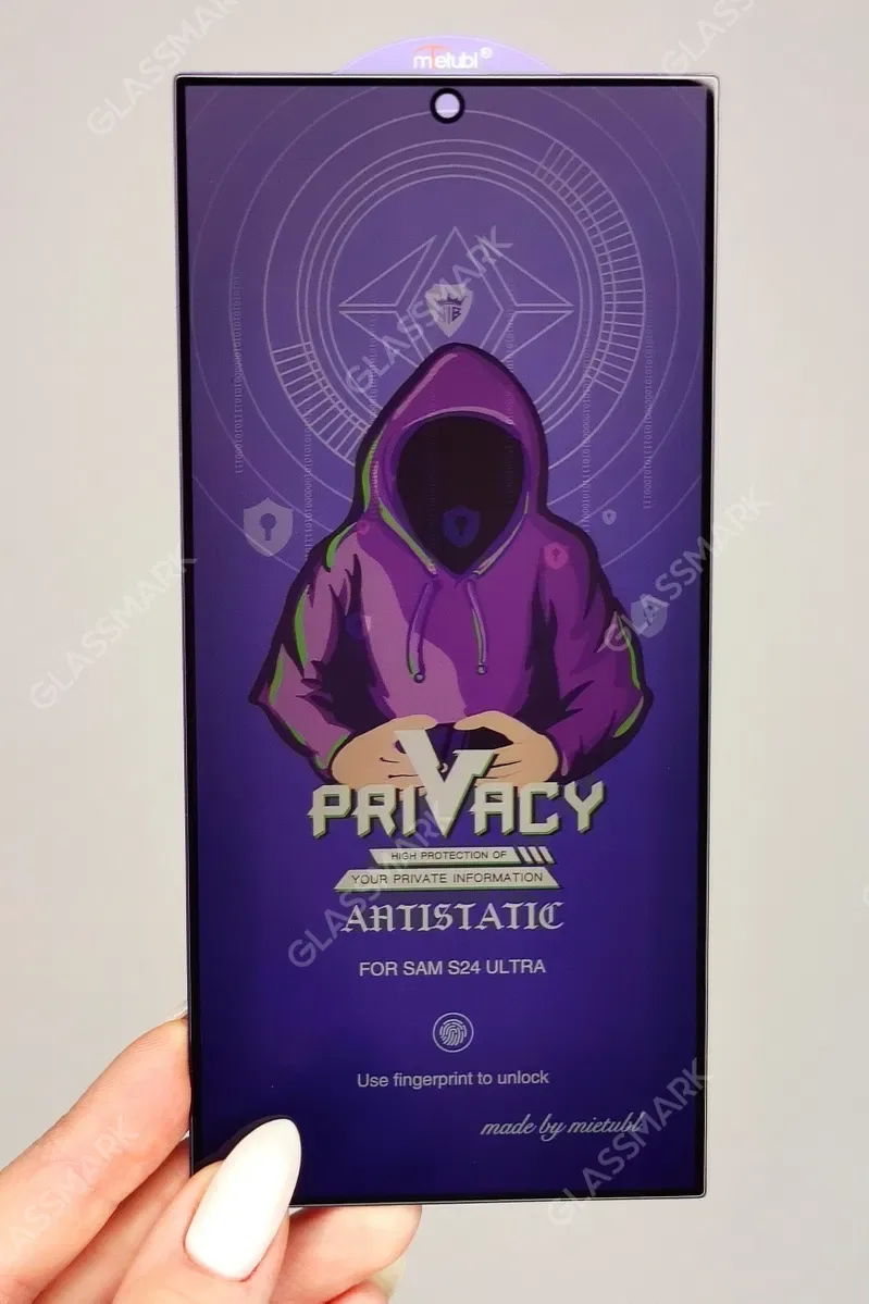Приватное защитное стекло Samsung S24 Ultra S24 S23 антишпигун — фото 8