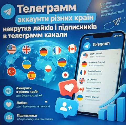 Продам аккаунти Telegram