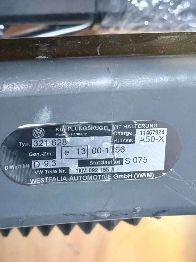 Продам фаркоп гак Golf 5-6 Jeeta 5-6 USA Європа 1km092155a оригінал універсал блок узгодження фішка — фото 4