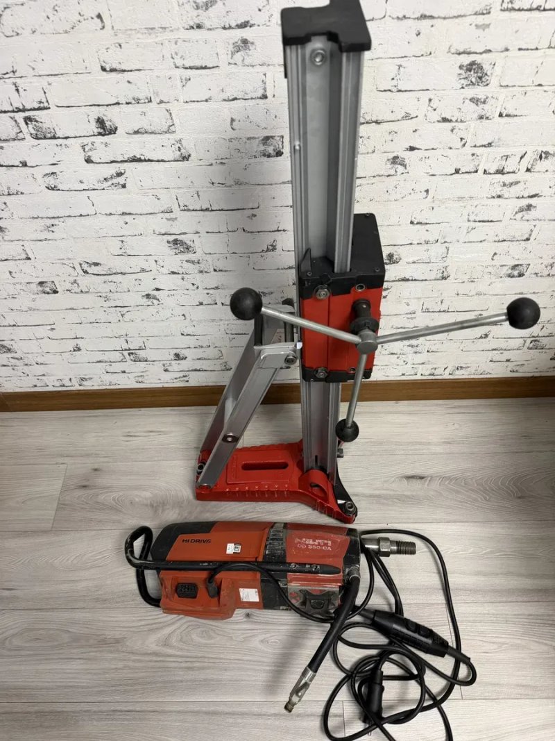 Професійна алмазна бурильна установка Hilti DD 350-CA на оригінальній станині Hilti DD-HD 30 — фото 8