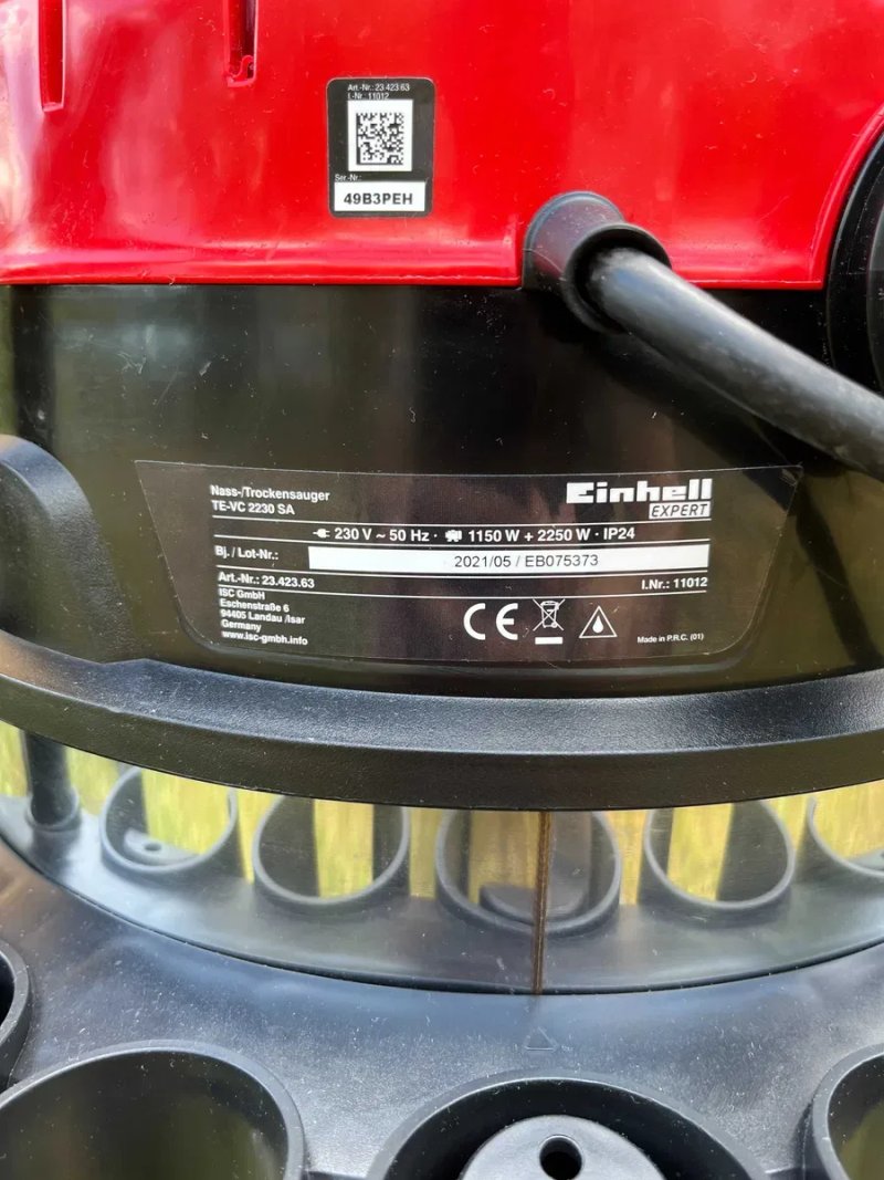 Професійний будівельний пилосос Einhell TЕ-VC 2230 S — фото 6