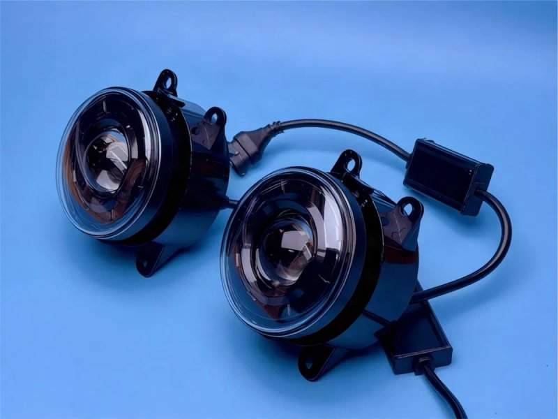 Протитуманні фари туманки ПТФ LED штатні Renault Mitsubishi Nissan Ford Honda Citroen Peugeot Suzuki Subaru Dacia Opel Toyota Land Rover ближнє світло — фото 6