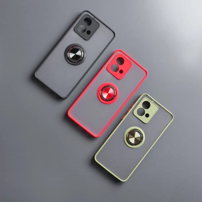 Противоударный чехол с кольцом подставкой для Motorola G24 G32 G54 G84 — фото 4