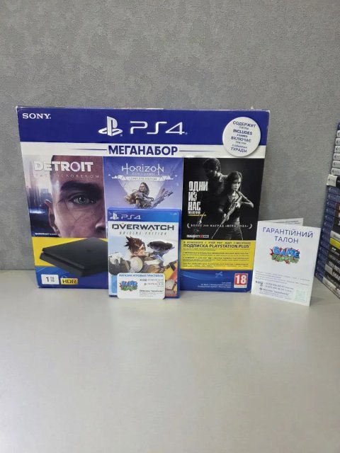 Ps4 Slim Sony Playstation 4 Ps Cuh2208B 3 Ревізія HDD 1TB 1024GB 12 Місяців Гарантія Магазин + Overwatch