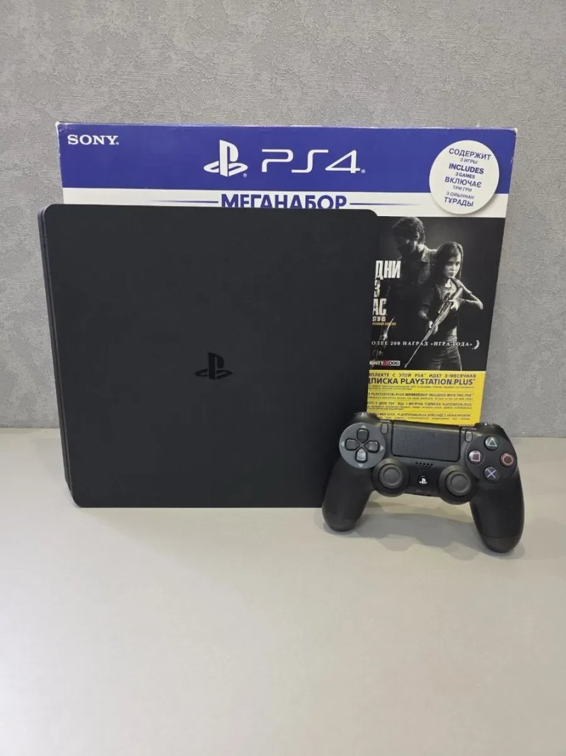 Ps4 Slim Sony Playstation 4 Ps Cuh2208B 3 Ревізія HDD 1TB 1024GB 12 Місяців Гарантія Магазин + Overwatch — фото 3