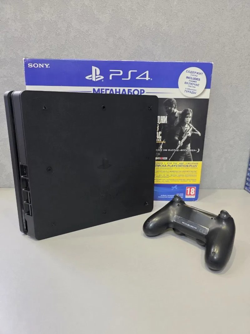 Ps4 Slim Sony Playstation 4 Ps Cuh2208B 3 Ревізія HDD 1TB 1024GB 12 Місяців Гарантія Магазин + Overwatch — фото 4