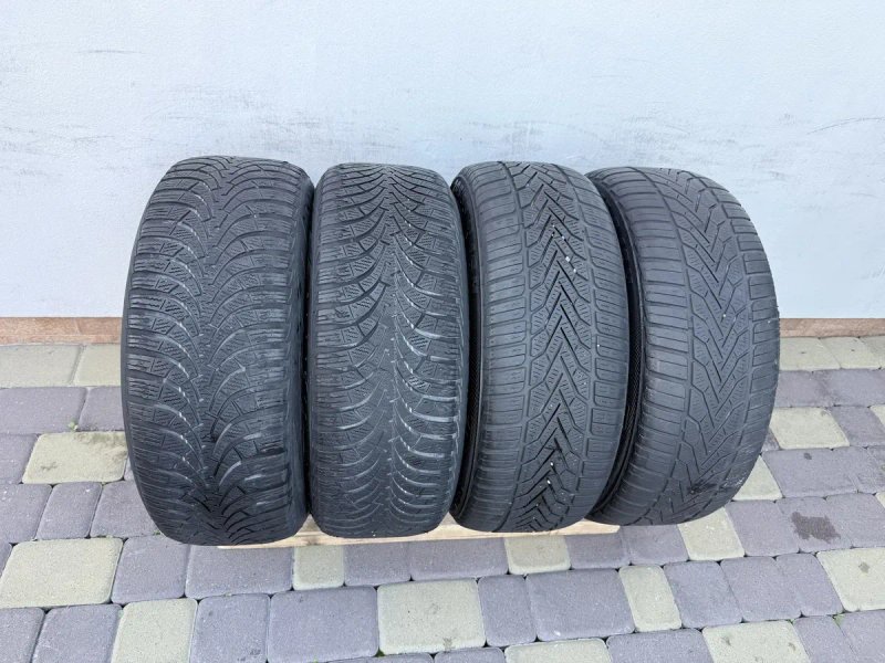 R16 оригінальні диски 5x108 Peugeot 308SW/407/ 508 / Volvo S60 шини 205/55R16 зима (комплект) — фото 8