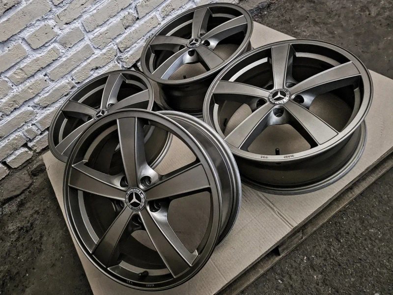 R17 5x112 Mercedes-Benz | Original | Germany | Graphite Matt | Рідна фарба, ідеальний стан, без пошкоджень, без ремонтів, без дефектів | Преміум диски — фото 2
