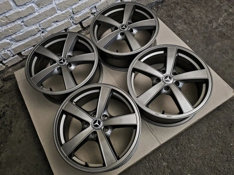 R17 5x112 Mercedes-Benz | Original | Germany | Graphite Matt | Рідна фарба, ідеальний стан, без пошкоджень, без ремонтів, без дефектів | Преміум диски — фото 4