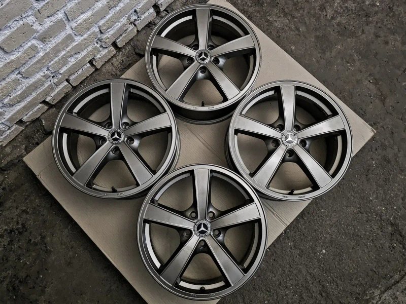 R17 5x112 Mercedes-Benz | Original | Germany | Graphite Matt | Рідна фарба, ідеальний стан, без пошкоджень, без ремонтів, без дефектів | Преміум диски — фото 5
