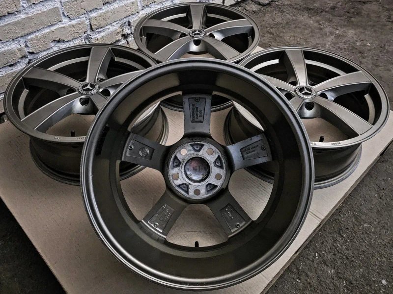 R17 5x112 Mercedes-Benz | Original | Germany | Graphite Matt | Рідна фарба, ідеальний стан, без пошкоджень, без ремонтів, без дефектів | Преміум диски — фото 7