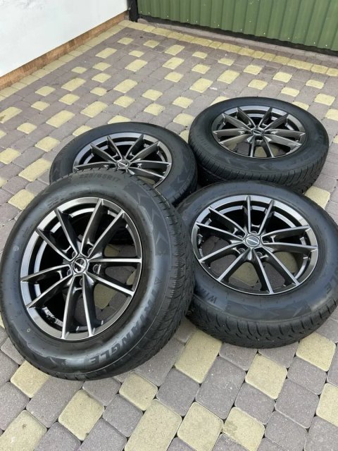 R17 диски Borbet 5x108 Ford Kuga/Edge / Volvo XC60/70 / Peugeot 3008/5008 шини 225/65R17 зима 2022р (комплект)